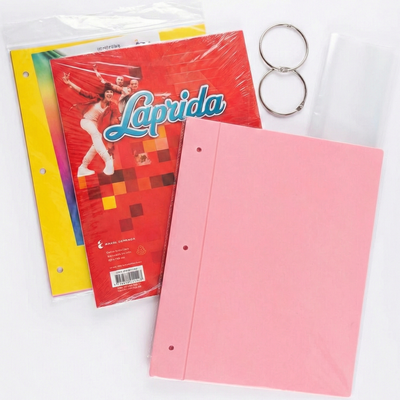 Combo carpeta escolar lisa