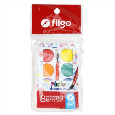 Acuarela x 8 colores FILGO
