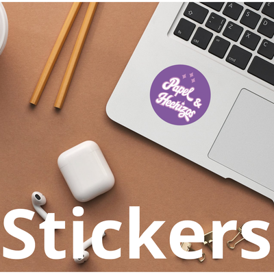Stickers personalizados -Pack por 100 unidades