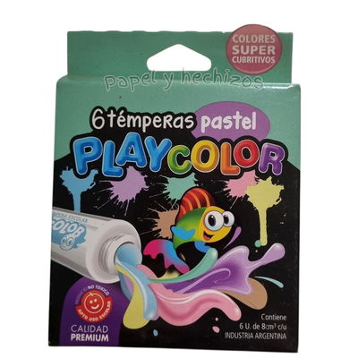 Témperas Pastel Playcolor x6