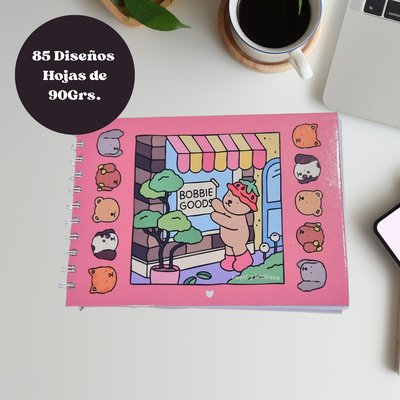 Libro para colorear Bobbie Goods x 85 Paginas 