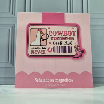Cowboy Romance Book Club - Señalador Magnetico