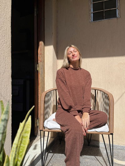 pijama lanilla chocolate