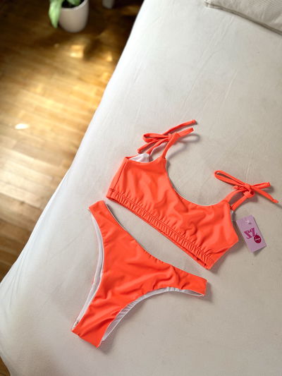 bikini naranja flúor - talle 1 -