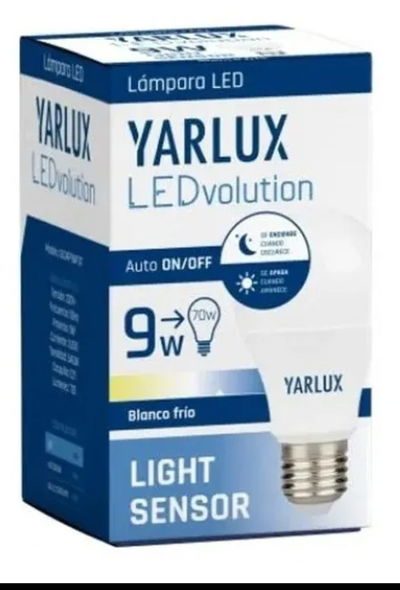 Lámpara con Fotocélula 9w 