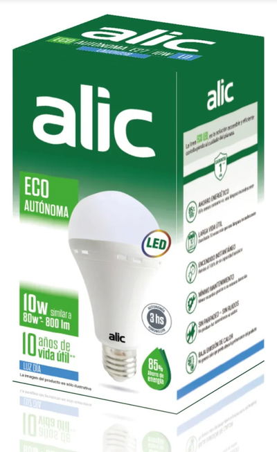Lampara de Emergencia(Autonoma) 10W Alic