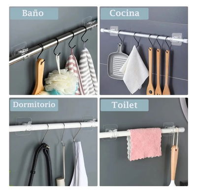 Soporte autodhesivo para barral