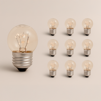 X10 Lámparas Gota Incandescente