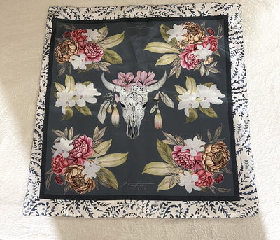 • pañuelo boho | fondo azul •