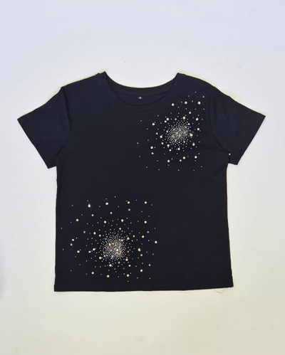 Top Algodón 008 Galaxias Strass