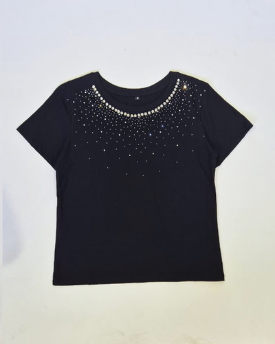 Top Algodón 015 Cuello Strass