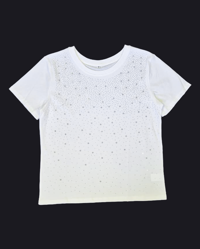 Top Algodón 028 Nieve Strass