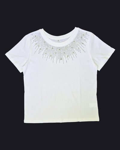 Top Algodón 014 Rayos Strass