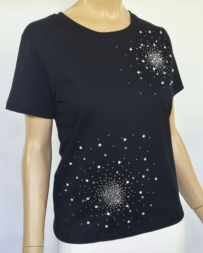 Top Algodón 008 Galaxias Strass