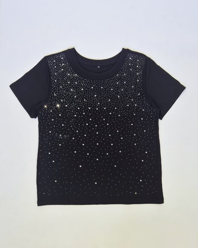 Top Algodón 028 Nieve Strass