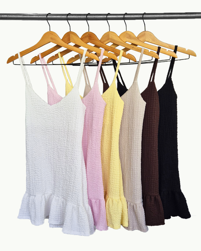 Vestido Bruselas con Breteles y Volado