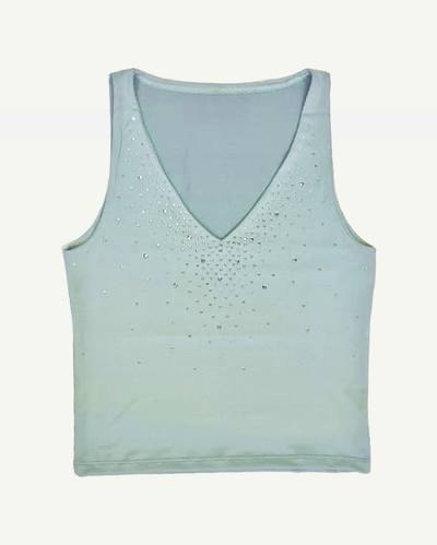 Musculosa Microfibra con Hotfix