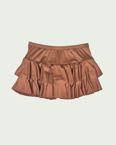 Pollera Volados con short Microfibra