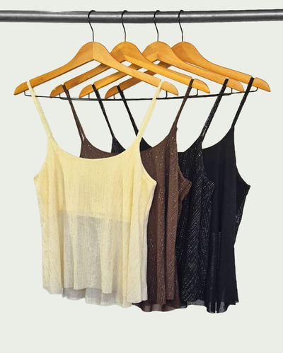 Top Breteles Mesh Noa Glitter 