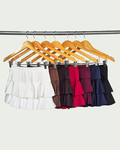 Falda Volados Microfibra