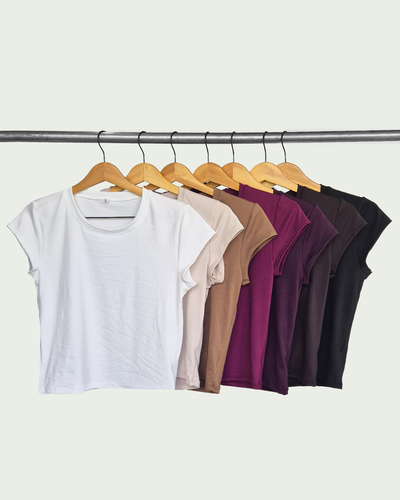 Top Modal Soft Mangas Cortas Escote Redondo