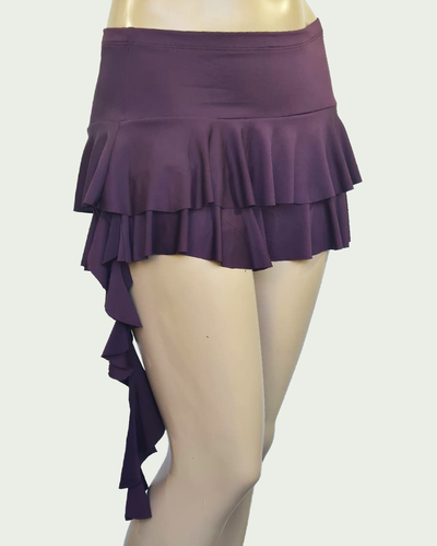 Pollera Pantalón Microfibra con Volados y Colgante