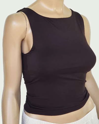Top Modal Soft con Cuello Bote
