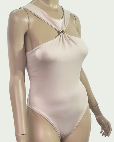 Body Microfibra con Aplique Central