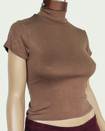 Top Modal Soft Media Polera Mangas Cortas