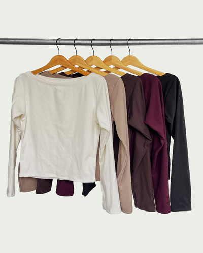 Top Darlon Liso Mangas Largas