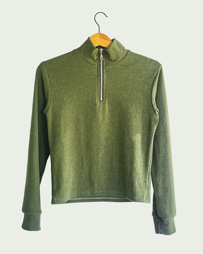 Buzo Darlon Rib Media Polera con Cierre