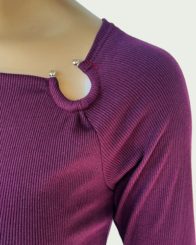 Top Morley Soft con Mangas Largas y Aplique