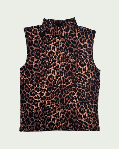 Top sin Mangas Modal Soft Print Media Polera
