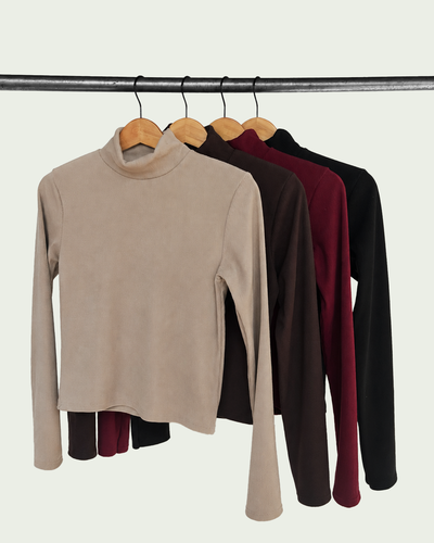 Top Mangas Largas Darlon Rib Media Polera