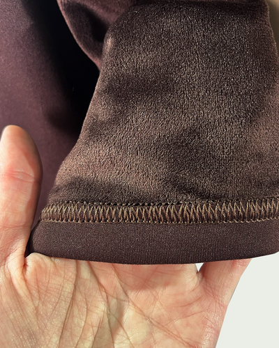 Campera Microfibra con Piel y Hotfix 