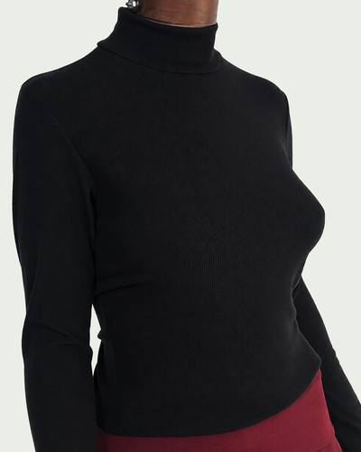 Top Mangas Largas Darlon Rib Media Polera