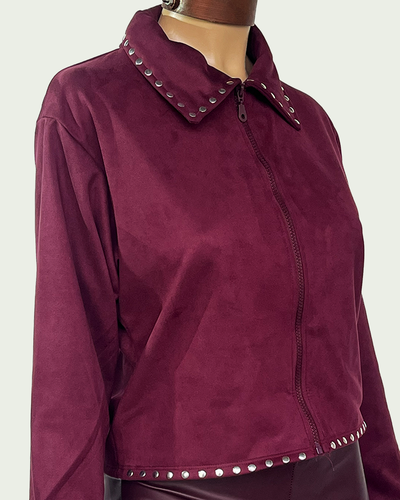 Campera Gamuza con Hotfix 