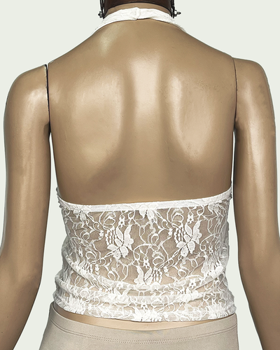 Top Encaje Halter 