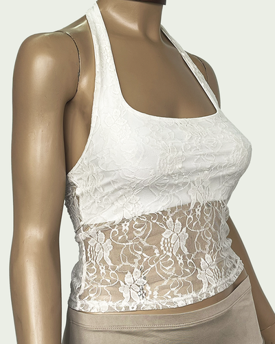 Top Encaje Halter 