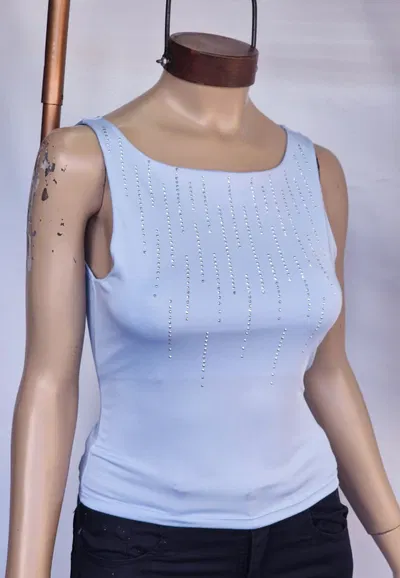 Musculosa Microfibra con Cuello Bote y Hotfix