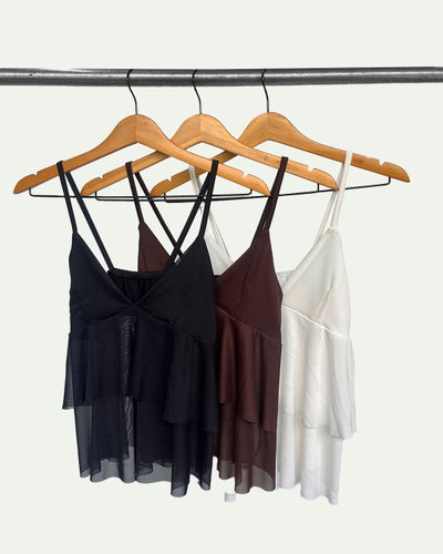 Top Microtul Volado y Breteles