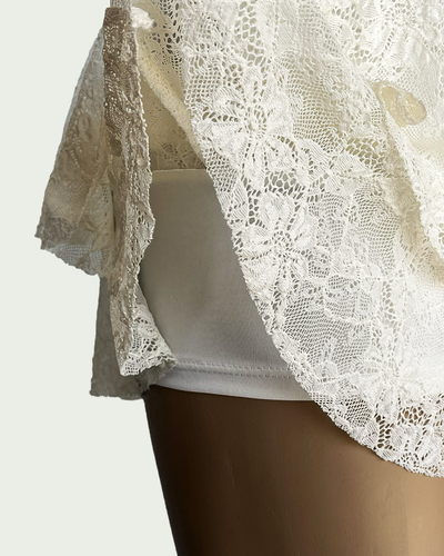 Pollera Pantalón Encaje Lya Volados