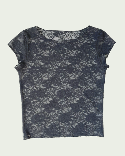 Top Encaje Mangas Cortas