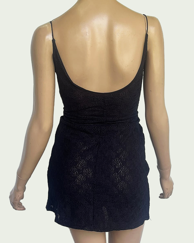 Vestido Encaje Breteles Cola de Ratón 