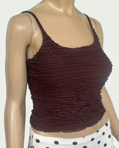 Musculosa Mini Ruffle Breteles