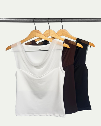 Musculosa Microfibra y Microtul Buche