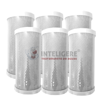 Carbón activado 4,5" x 10" - Jumbo | Pack x 6 unidades