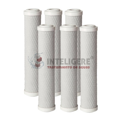 Carbón activado 2,5" x 20" | Pack x 6 unidades