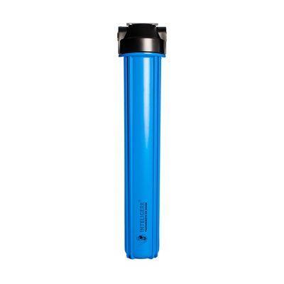 Carcasa azul | 2,5 x 20", conex 1" | Con soporte