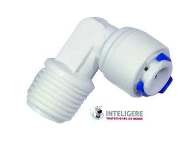 Codo rosca M 1/4"a tubo 1/4"